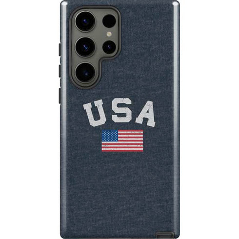 USA with American Flag Galaxy S23 Ultra Pro Case